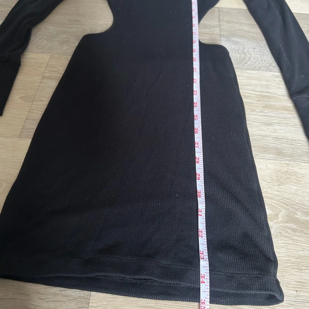 White Fox Black Cutout Open Back Mini Dress Size S - Picture 6 of 7